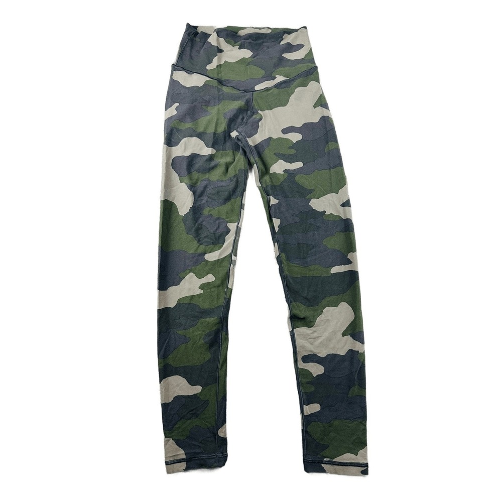Aerie Real Me 7/8 Leggings Women M Multi Color Camo High‎ Rise Military Athletic